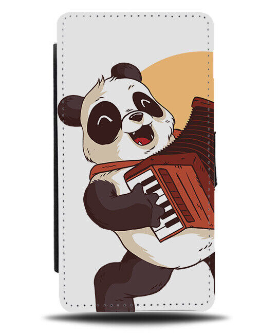 Panda Playing Accordion Flip Wallet Case Accordions Music Pandas Bear J898