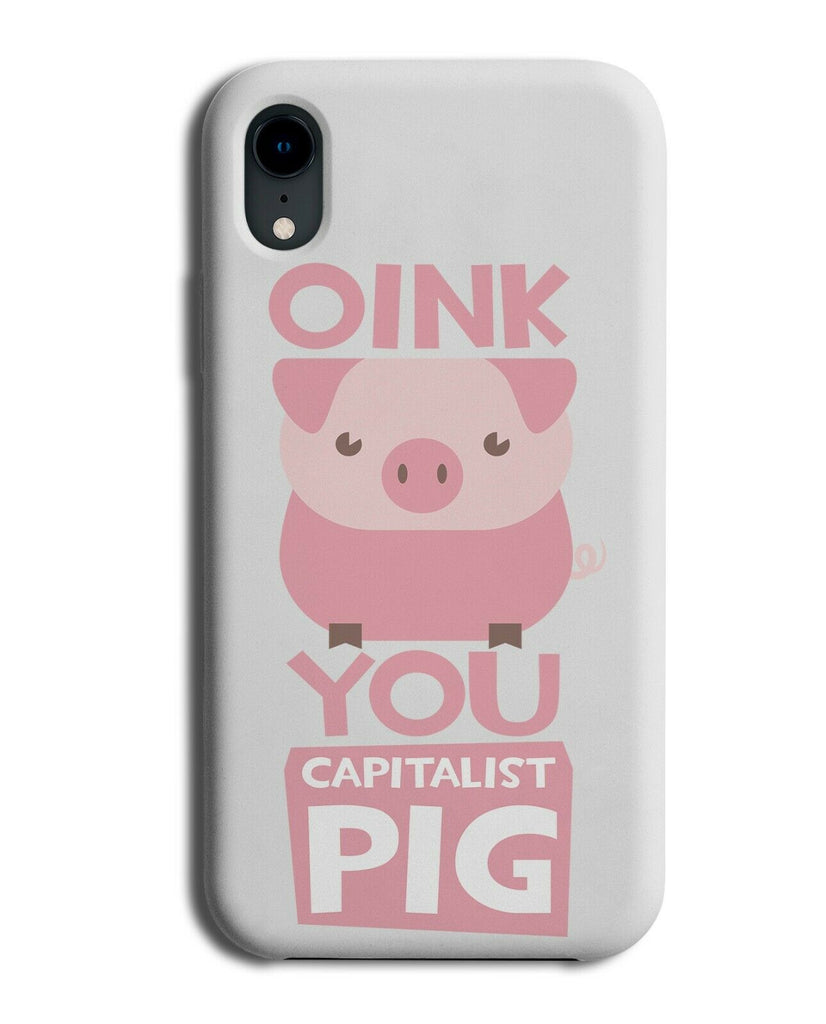 Piggy Phone Case Cover Cartoon Geometric Shaped Pig Pigs Capitalist Funny E496