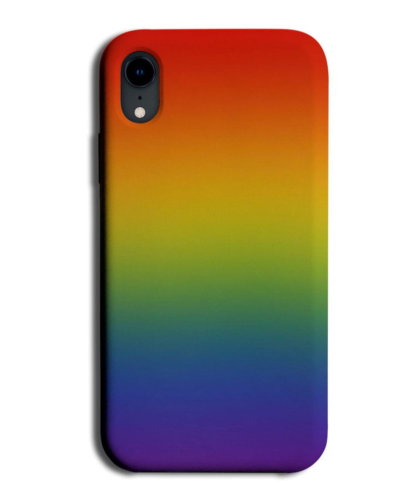 Faded Multicolour Print Phone Case Cover Design Rainbow Shades Faint Paint BF33