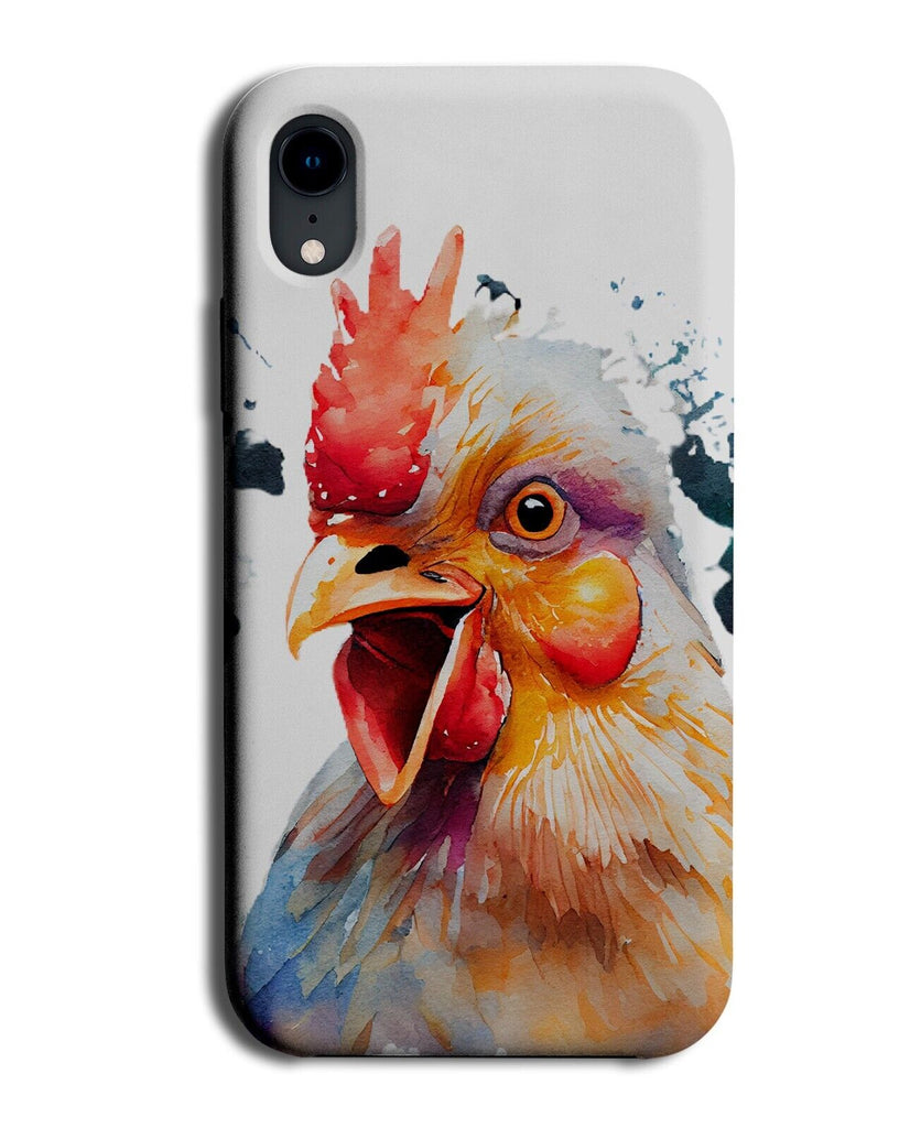 Cockerel Phone Case Cover Cockerels Roosters Head Face Chickens Face Art Q691D