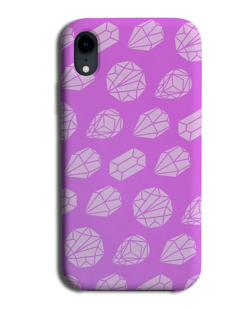 Crystal Bling Pattern Phone Case Cover Design Crystals Cartoon Illustration K784