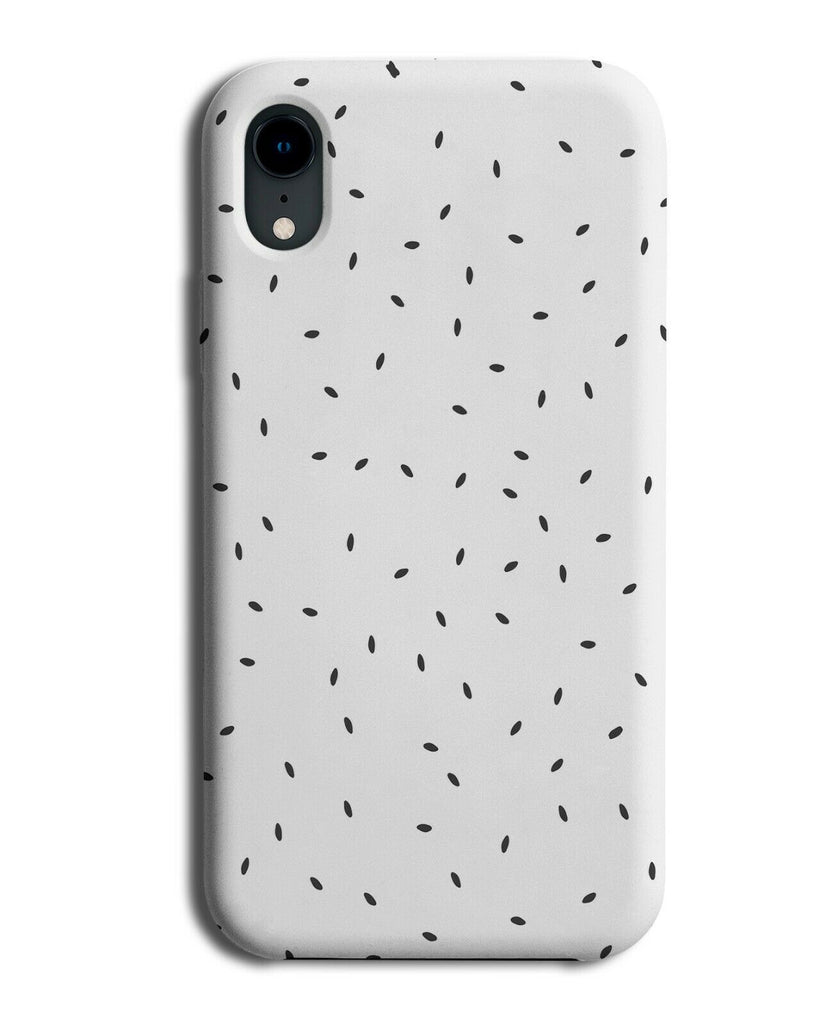 White Watermelon Seeds Phone Case Cover Pattern Design Dots Polka E771
