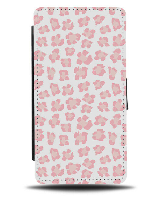 Pink Animal Dotted Design Print Flip Wallet Case Pattern Shapes Animal F106