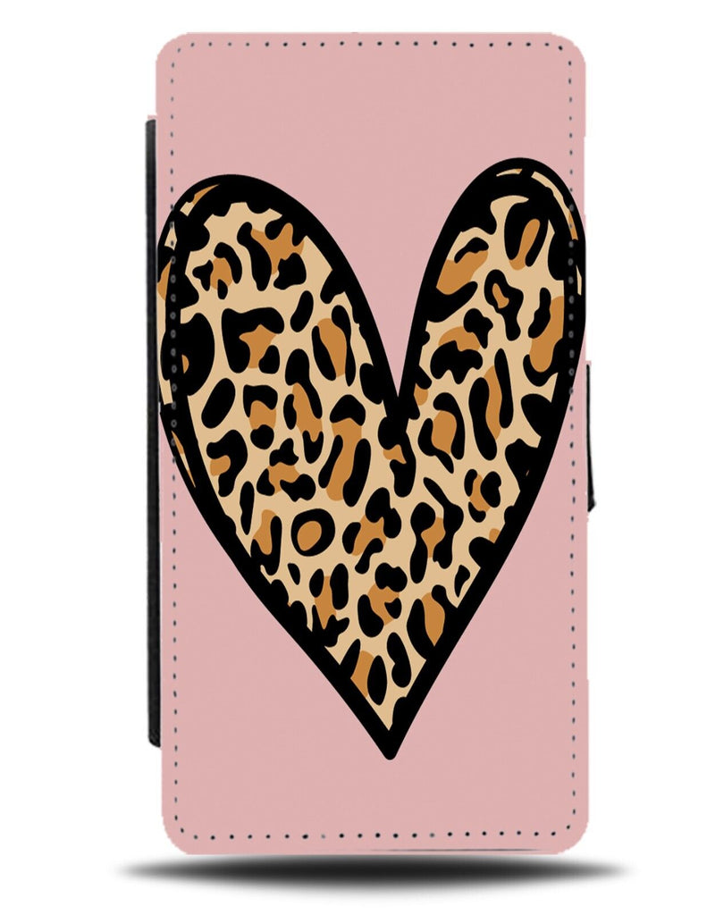 Cartoon Leopard Print On Pink Flip Wallet Case Girl Girls Prints Animal DB43