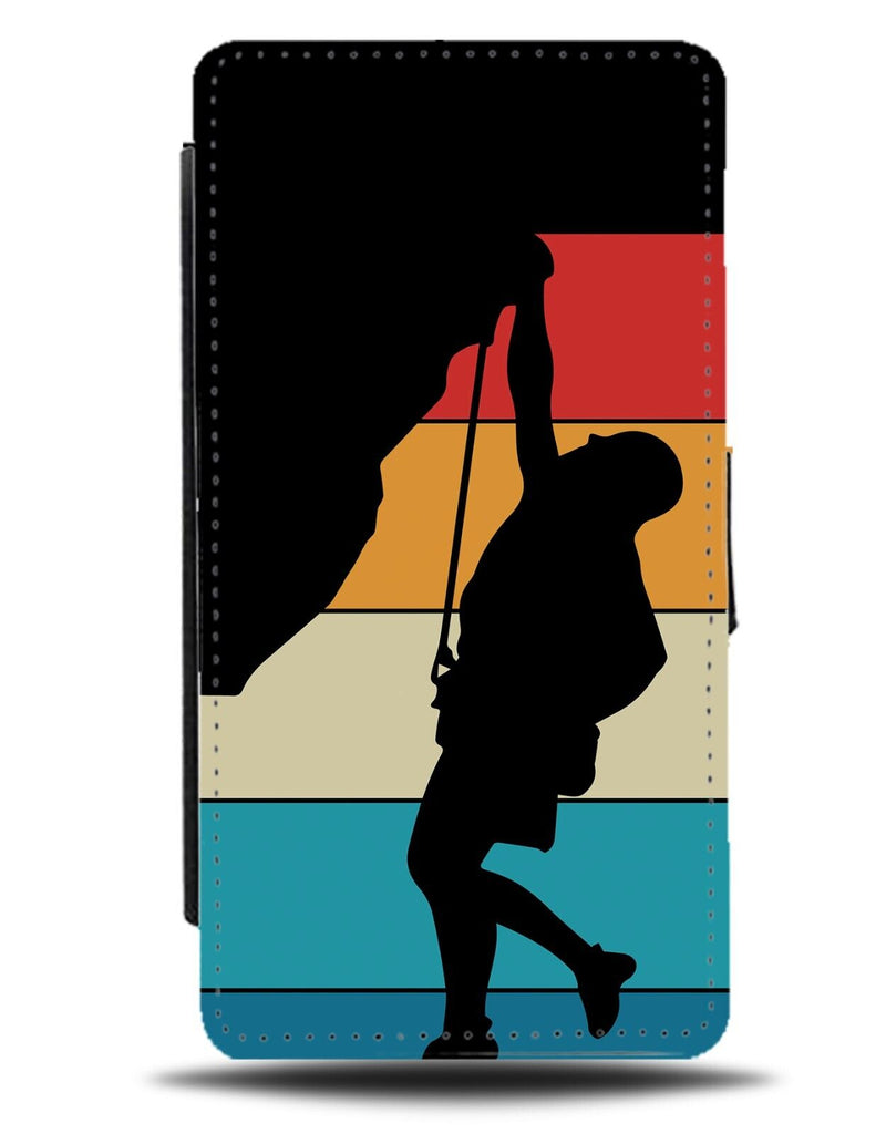 Vintage Rock Climbing Flip Wallet Case Rocks Climber Clim Sport Mans Mens DG46