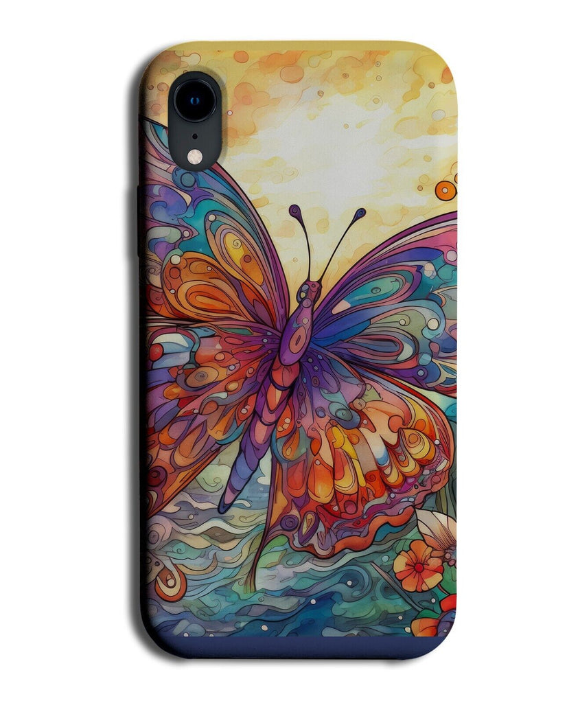 Multicoloured Watercolour Butterfly Picture Phone Case Cover Butterflies BD31