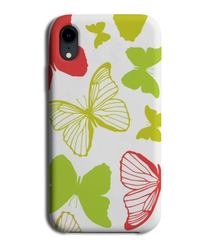 Butterfly Drawing Outline Phone Case Cover Hand Drawn Butterflies E915