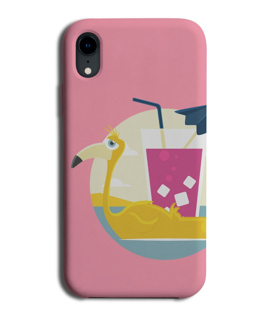 Cocktail and Flamingo Cartoon Phone Case Cover Animation Inflatable Picture J383