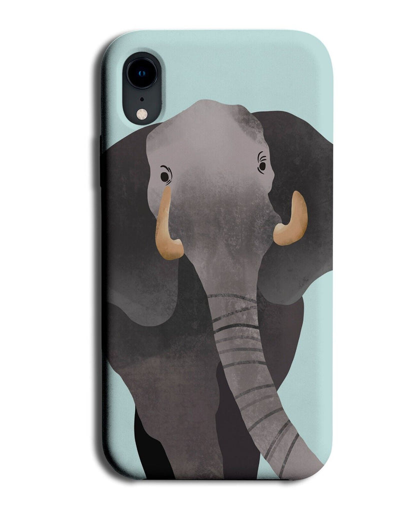 Watercolour Elephant Phone Case Cover Elephants Grey Art Artwork Animal Q915A