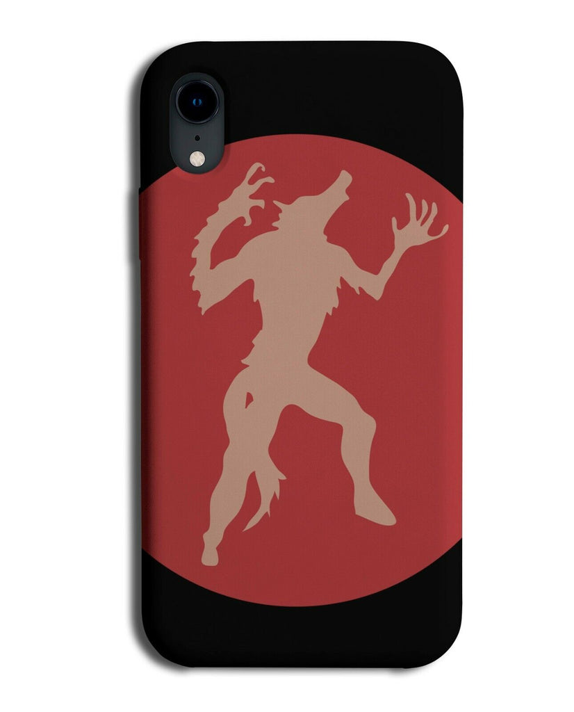 Werewolf Silhouette Phone Case Cover Monster Shape Outline Monsters Scary K462