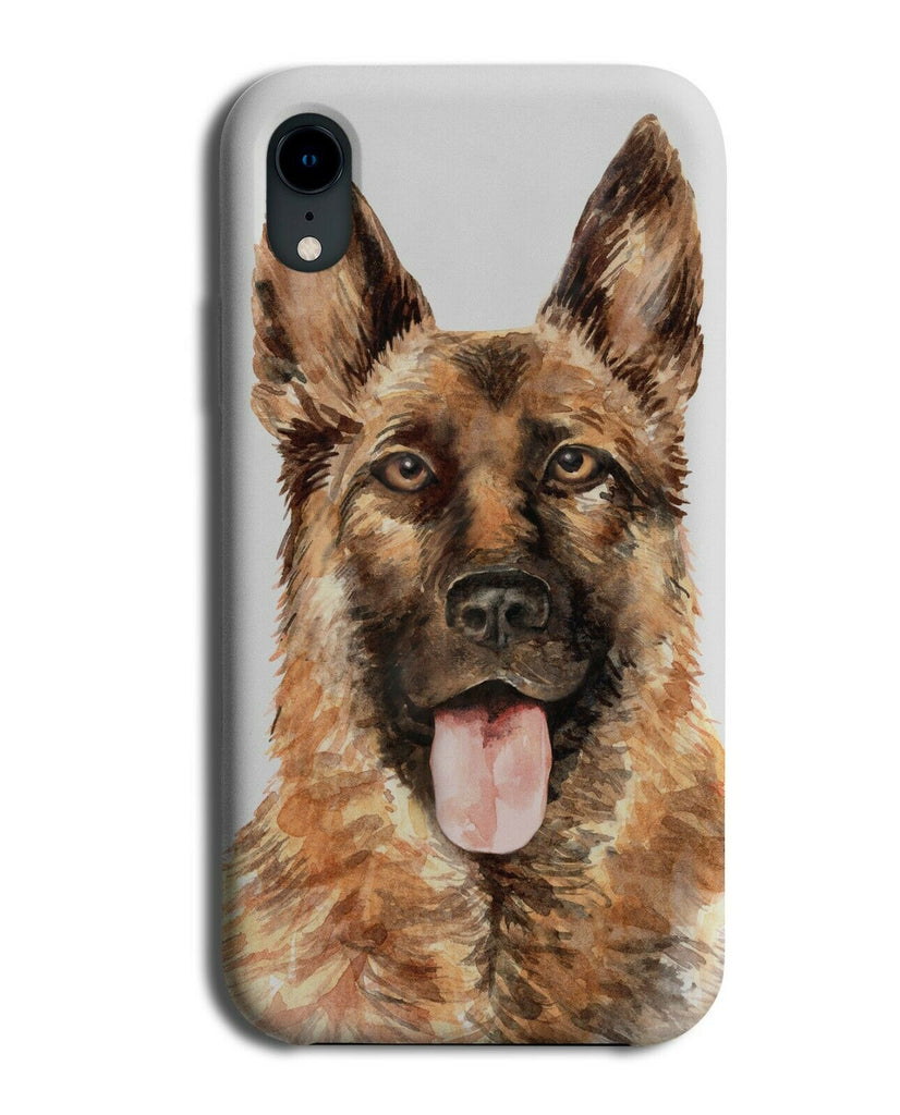 German Shepherd Phone Case Cover Dog Pet Watercolour Oil Painting K703