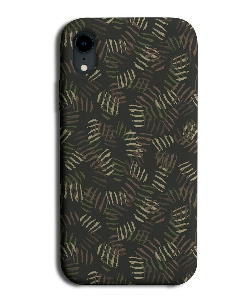 Camping Dark Coloured Camo Phone Case Cover Camping Hunting Camoflauge H585