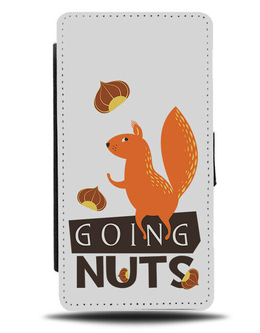 Going Nuts Squirrel Flip Wallet Phone Case Nut Squirrels Orange Ginger E495