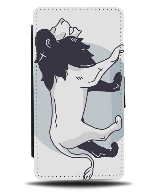 Childrens Lion Cartoon Flip Wallet Case Kids Simple Style Simplistic J721