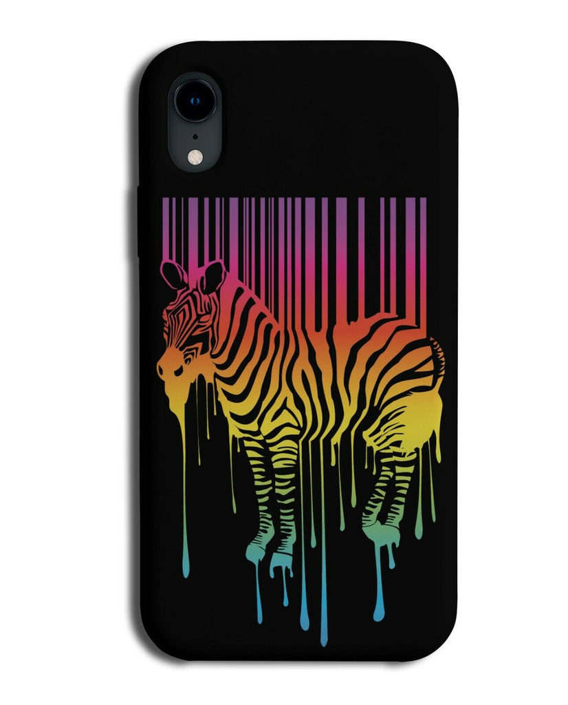 Rainbow Colourful Zebra Barcode Phone Case Cover Zebras Shape Novelty K471