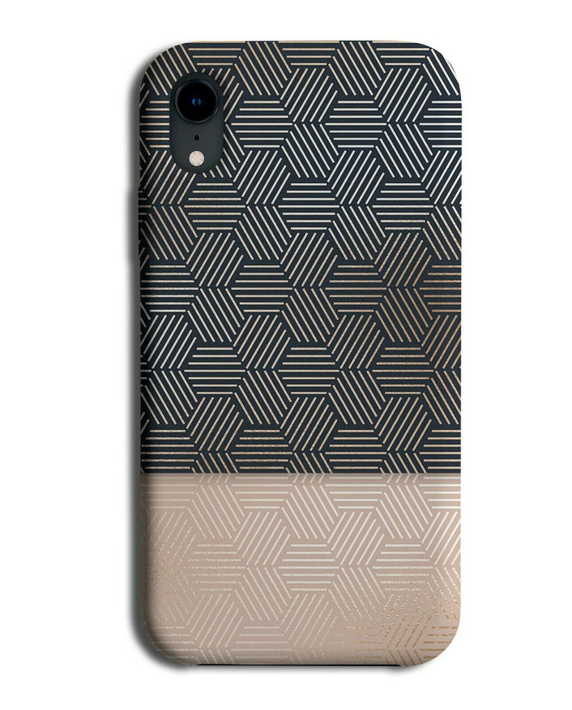 Geometric Rose Gold Design Phone Case Cover Shapes Funky Girls Design G110