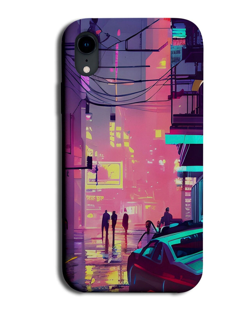 Neon Colourful Japan Side Street Phone Case Cover Streets Japanese Chinese BV87