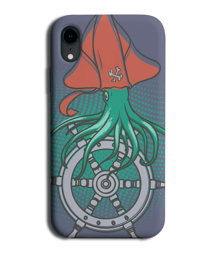 Pirate Octopus Phone Case Cover Green Steering Wheel Pirates Jellyfish E231