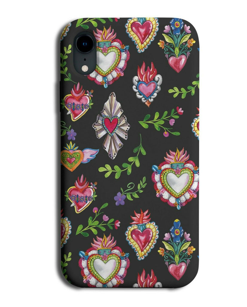 Black Russian Patterned Phone Case Cover Patterning Shapes Stylish Fashion F774
