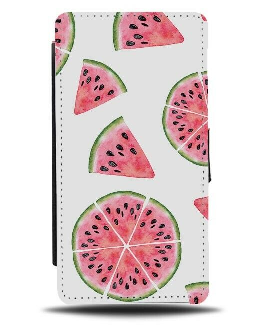 Watermelon Slice Painting Flip Wallet Case Water Melon Melons Pink F163