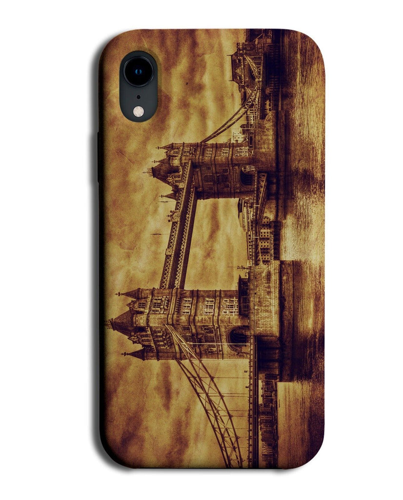 Sepia Tower Bridge Photograph Phone Case Cover Photography London Picture Q971