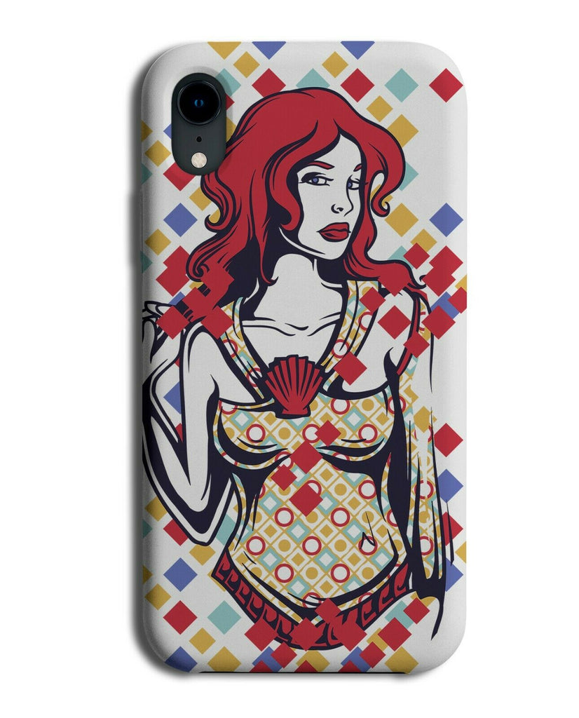 Cartoon Woman Warrior Phone Case Cover Super Hero Girl Viking Redhead E139