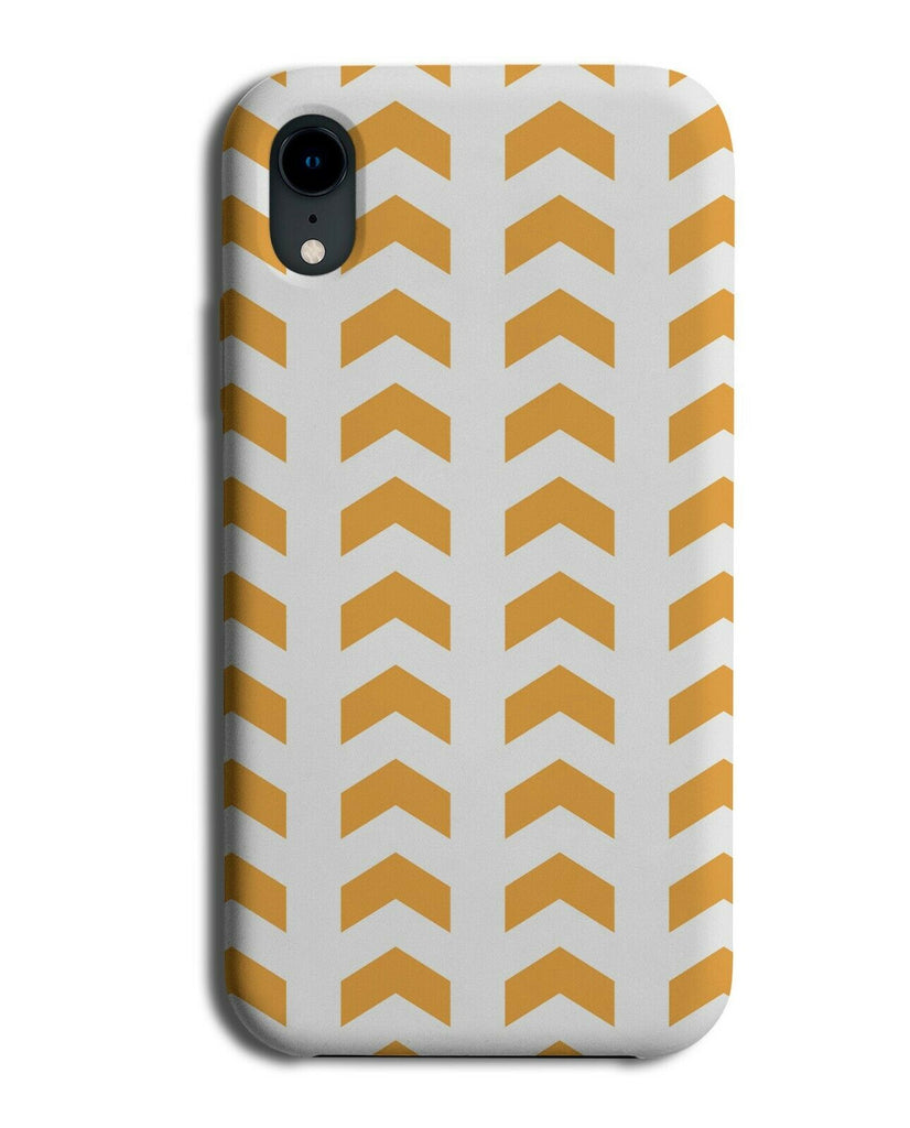 Orange Arrows Pattern Phone Case Cover Arrow Design Directional Shapes G516