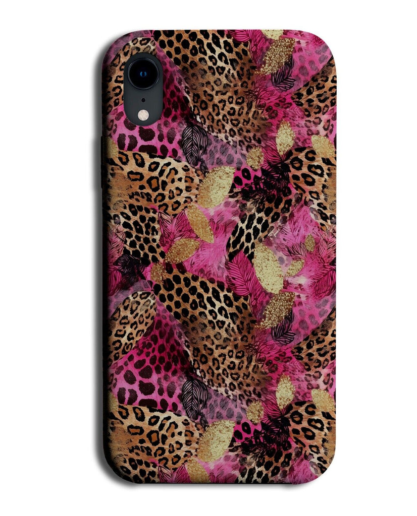 Pink and Gold Mixed Leopard Print Phone Case Cover Animal Mixing Skins Zoo CJ54