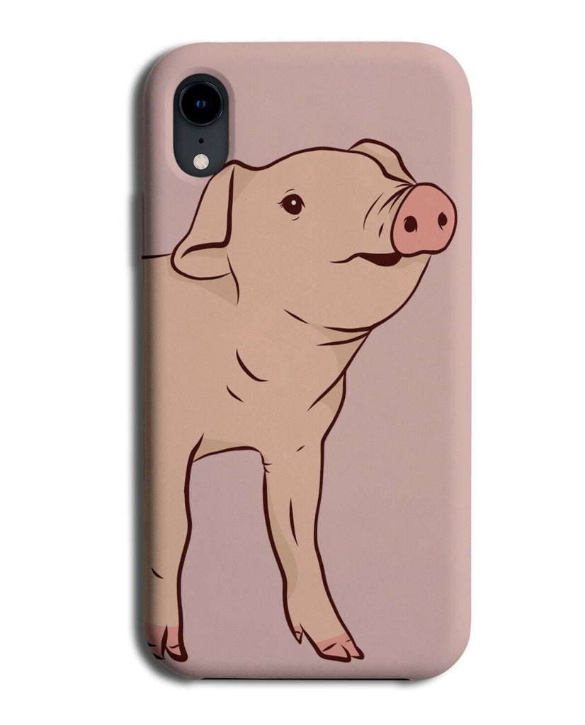 Tiny Piglet Phone Case Cover Pig Pigs Baby Micro Piggy Micropig Cartoon K020