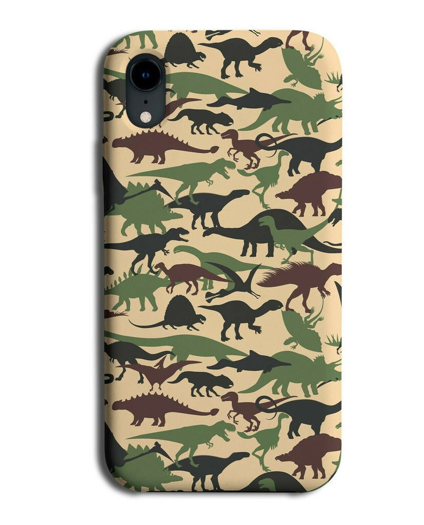 Camo Dinosaur Print Phone Case Cover Dinosaurs Camouflage Dinos Dino F223