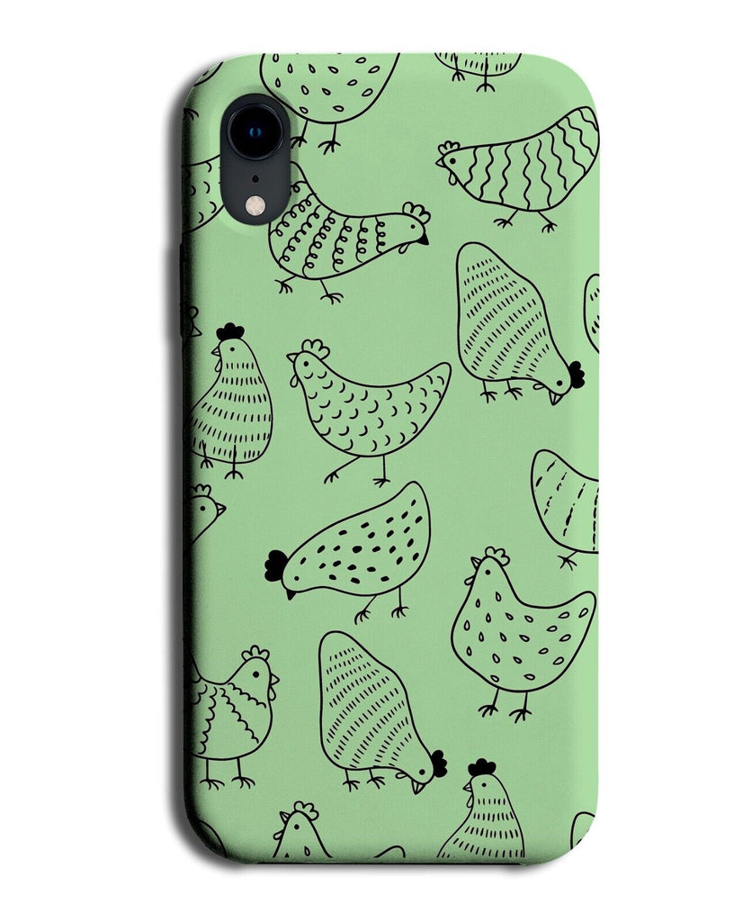 Lime Green Chicken Phone Case Cover Chickens Rooster Roosters Birds Kids Q862