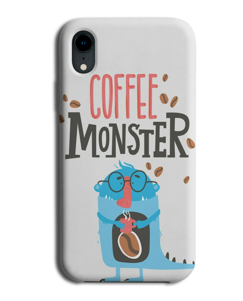 Funny Coffee Monster Phone Case Cover Kids Cartoon Gift Present Drinker E307