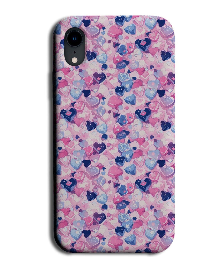 Cartoon Love Hearts Phone Case Cover Heart Shapes Design Shape Girly Fun CA50