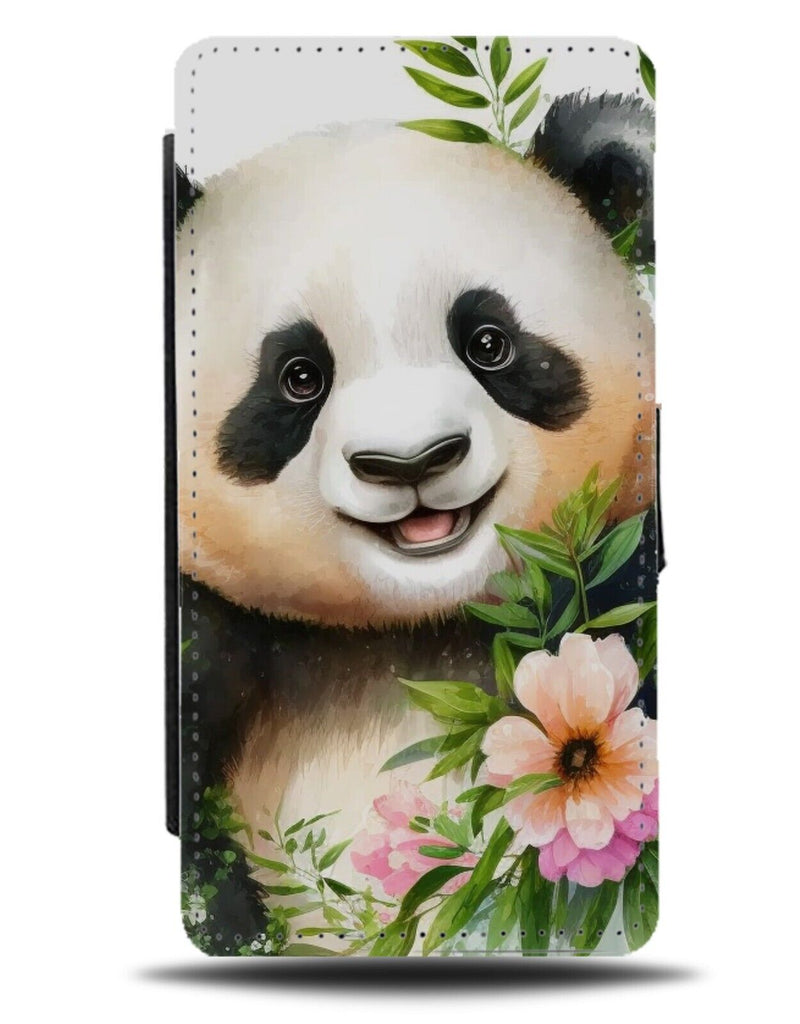 Panda In Bamboo Flip Wallet Case Bamboos Pandas Bushes Wild Wildlife Bear AH71