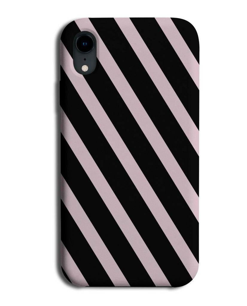 Black and Baby Pink Stripe Pattern Phone Case Cover Stripes Lines I895