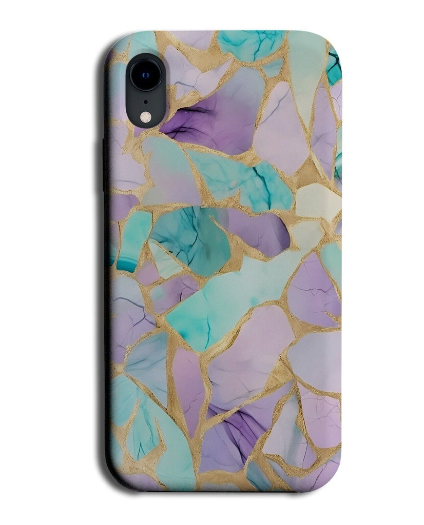 Pastel Girly Marble Phone Case Cover Girls Gold Purple Mint Green Mermaid CY30