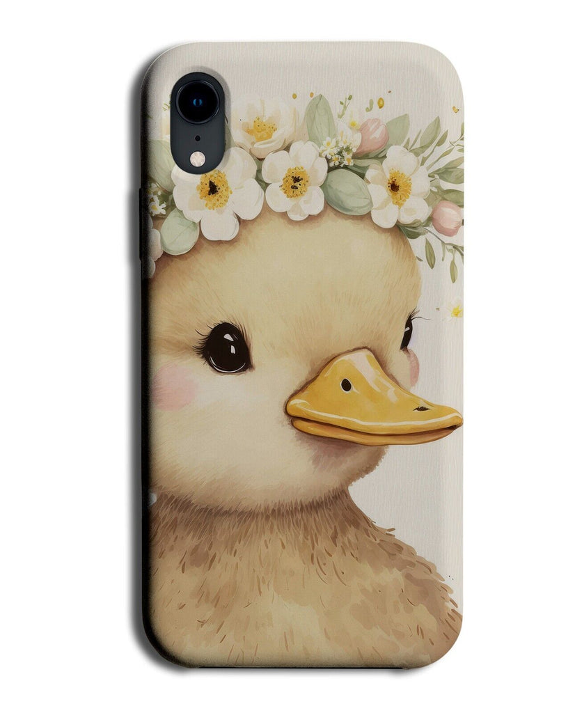 Duck In Flower Crown Phone Case Cover Ducks Watercolour Painting Duckling BL32