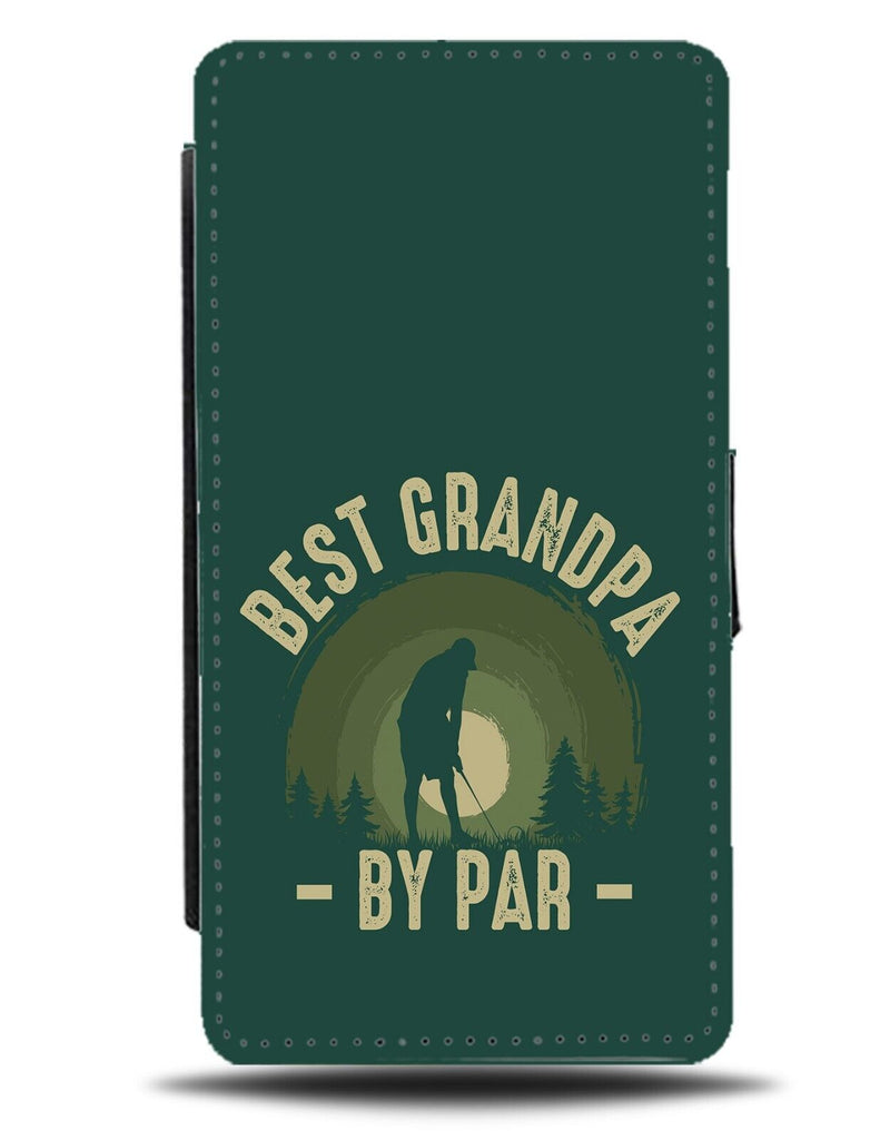 Best Grandpa By Par Flip Wallet Case Grandpas Golf Golfing Grand Dad Style AS26