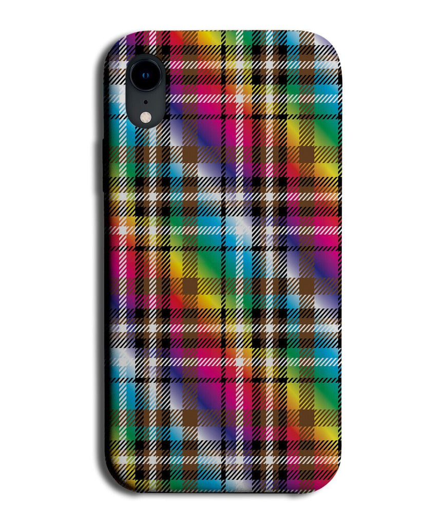 Rainbow Gingham Print Phone Case Cover Ginghams Print Pattern Colours Kids AZ55