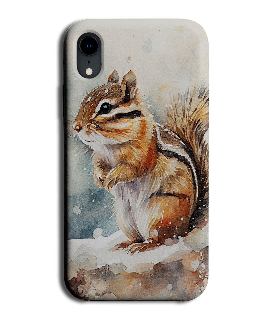 Winter Chipmunk Phone Case Cover Chipmunks Snow Snowy Christmas Card Style Q916A