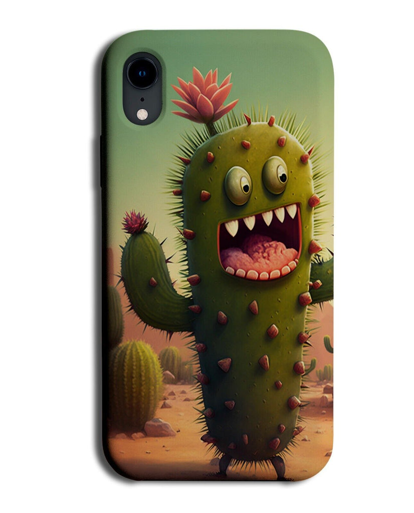 Funny Scared Cactus Phone Case Cover Cartoon Plant Desert Cowboy Kids Show CZ45