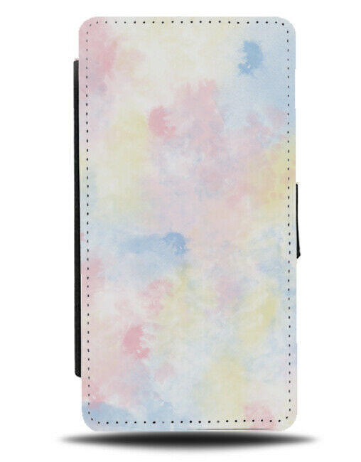 Tie Dye Painting Pattern Flip Wallet Case Print Pastel Colours Colourful L026