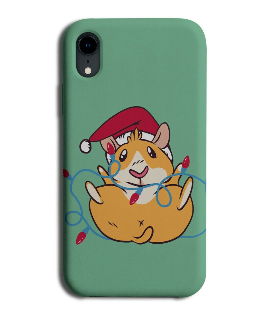 Christmas Hamster Decorating Fail Phone Case Cover Hamsters Xmas Hat Lights J479