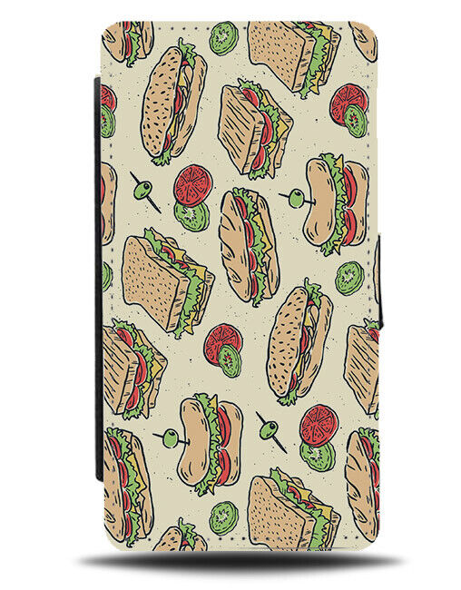 Sandwich Flip Wallet Case Sandwiches Baker Bakers Baguette Baguettes BLT N613