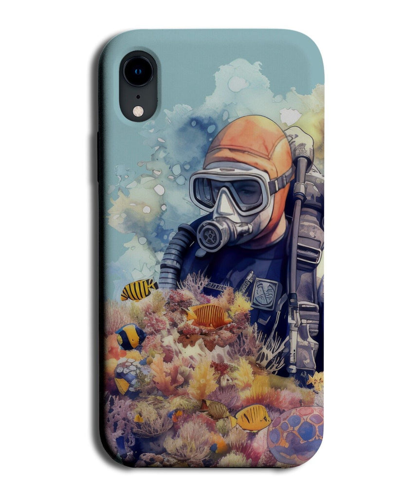 Great Barrier Reef Scuba Diving Phone Case Cover Diver Ocean Marine Life DC55
