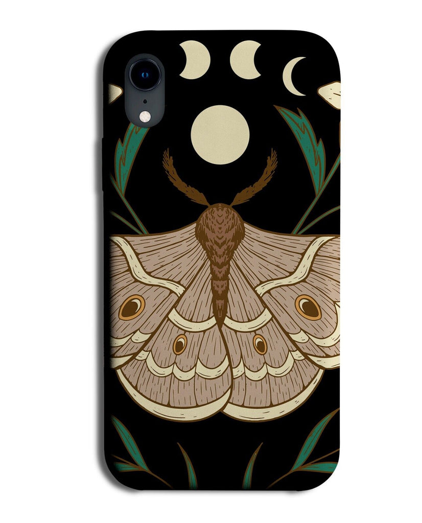 Large Night Moth Phone Case Cover Moon Luna Sky Spiritual Spirituality P121