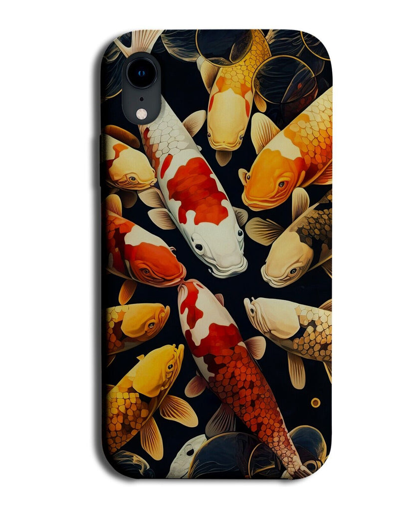 Kois Fish Phone Case Cover Koi Japanese Fishes Orange and White Yellow AV48