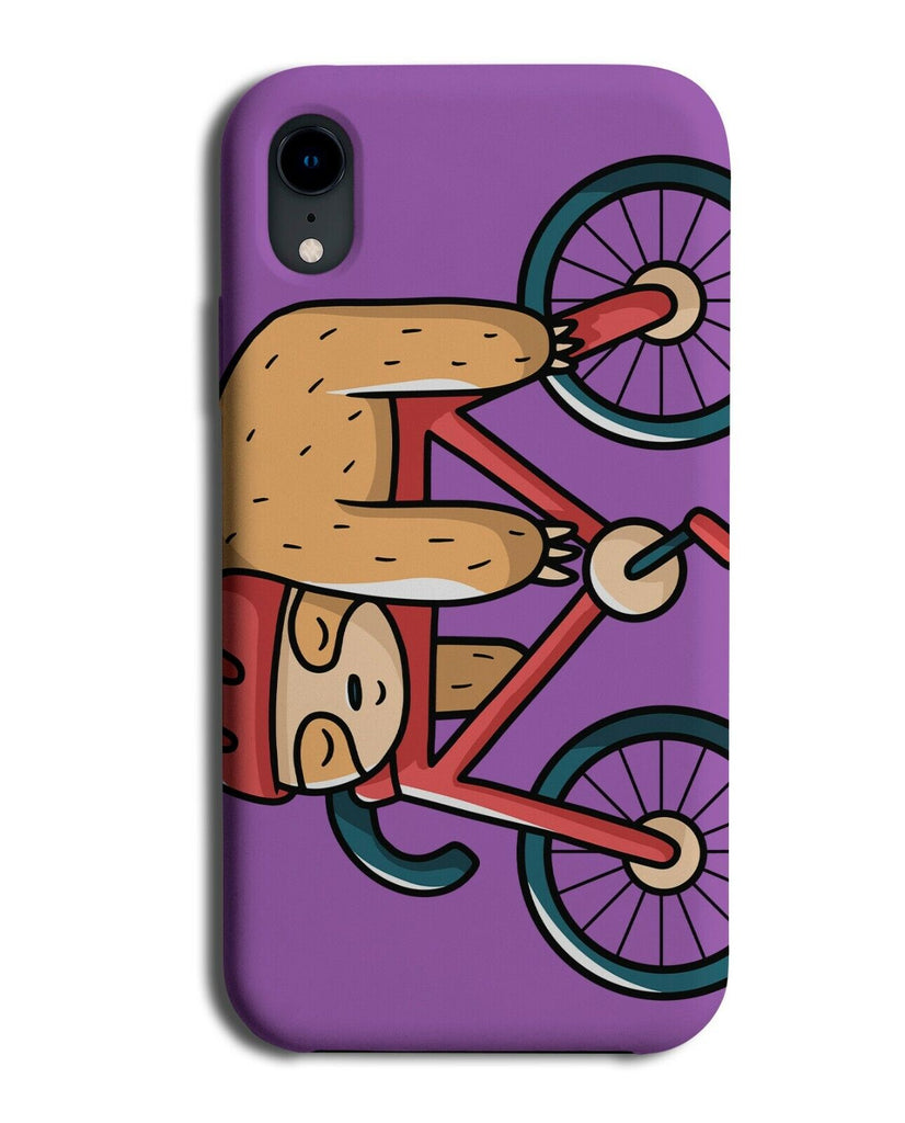 Sloth Cyclist Phone Case Cover Bicycle BMX Biker Riding Bike Sloths Cartoon J043