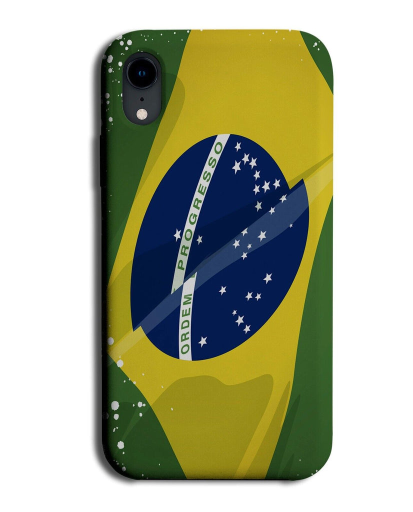 Novelty Brazilian Flag Phone Case Cover Brazils Brazil Green and Yellow Q378