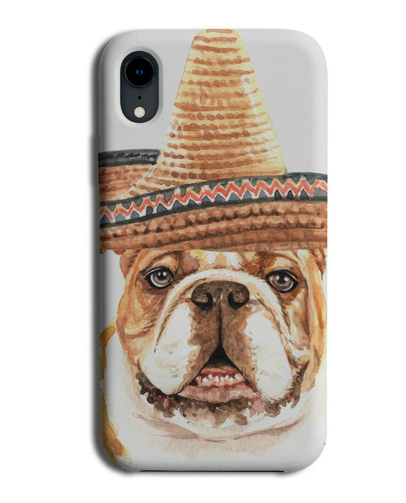 Mexican British Bulldog Phone Case Cover Mexico Hat Sombrero Costume K683